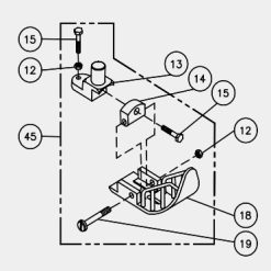 Fischbein 10157  PRESSER FOOT ASSEMBLY spare part for Empress 100