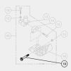 Fischbein 10182  BOLT FOR PRESSER FOOT HD screw spare part for Empress