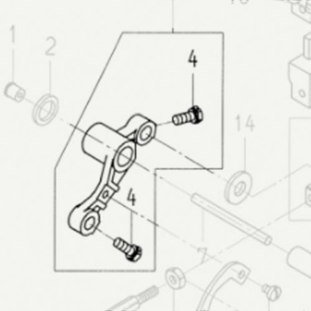 Newlong Industrial Japan 203091 Looper Bell Crank (NP3ii)